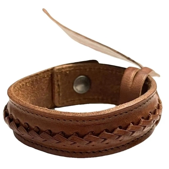 Saint Laurent (YSL) braided leather bracelet / New Never Worn - Picture 1 of 5